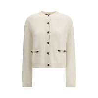 Cardigan Gucci in lana beige