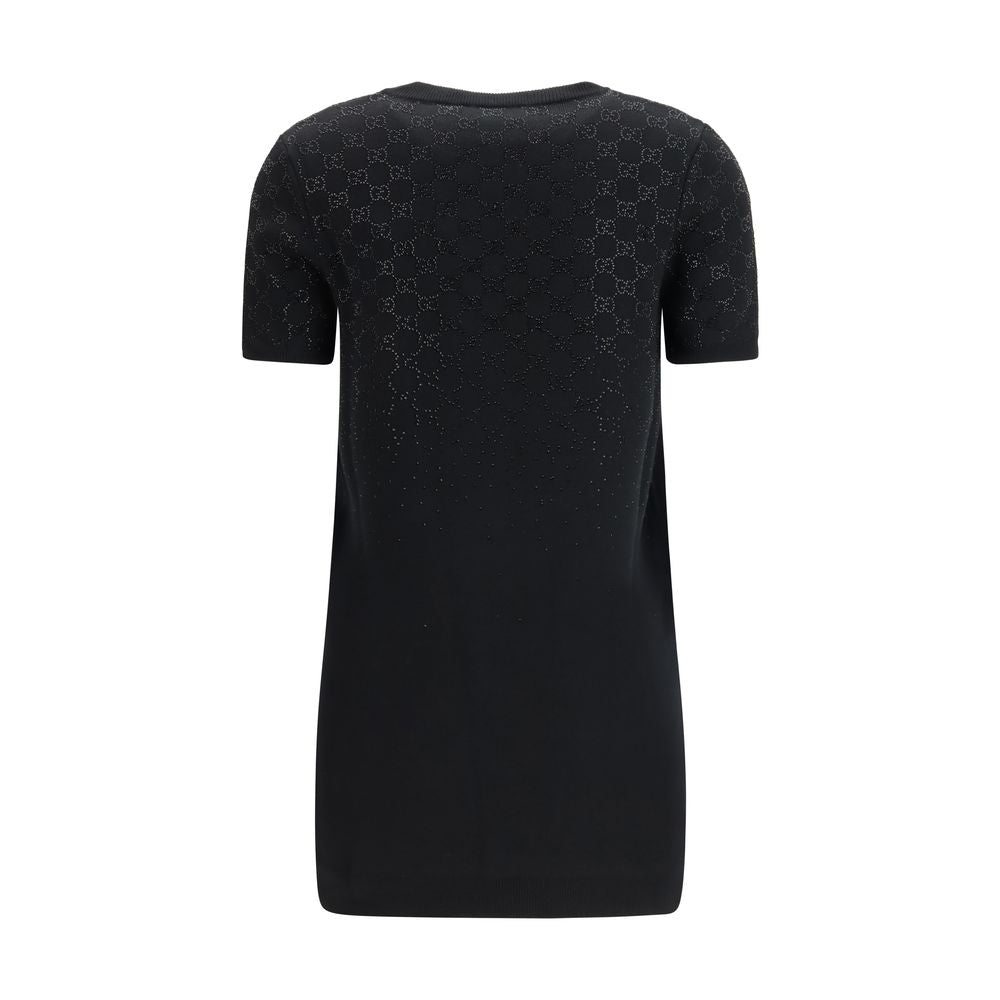 Robe décontractée en laine noire Gucci