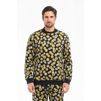 Felpa in cotone nero Moschino