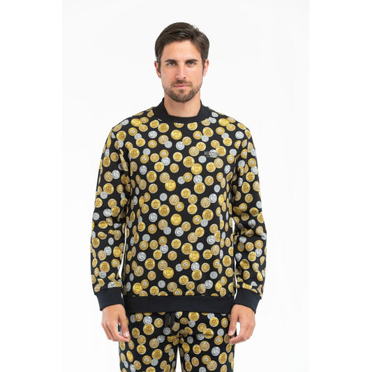 Felpa in cotone nero Moschino