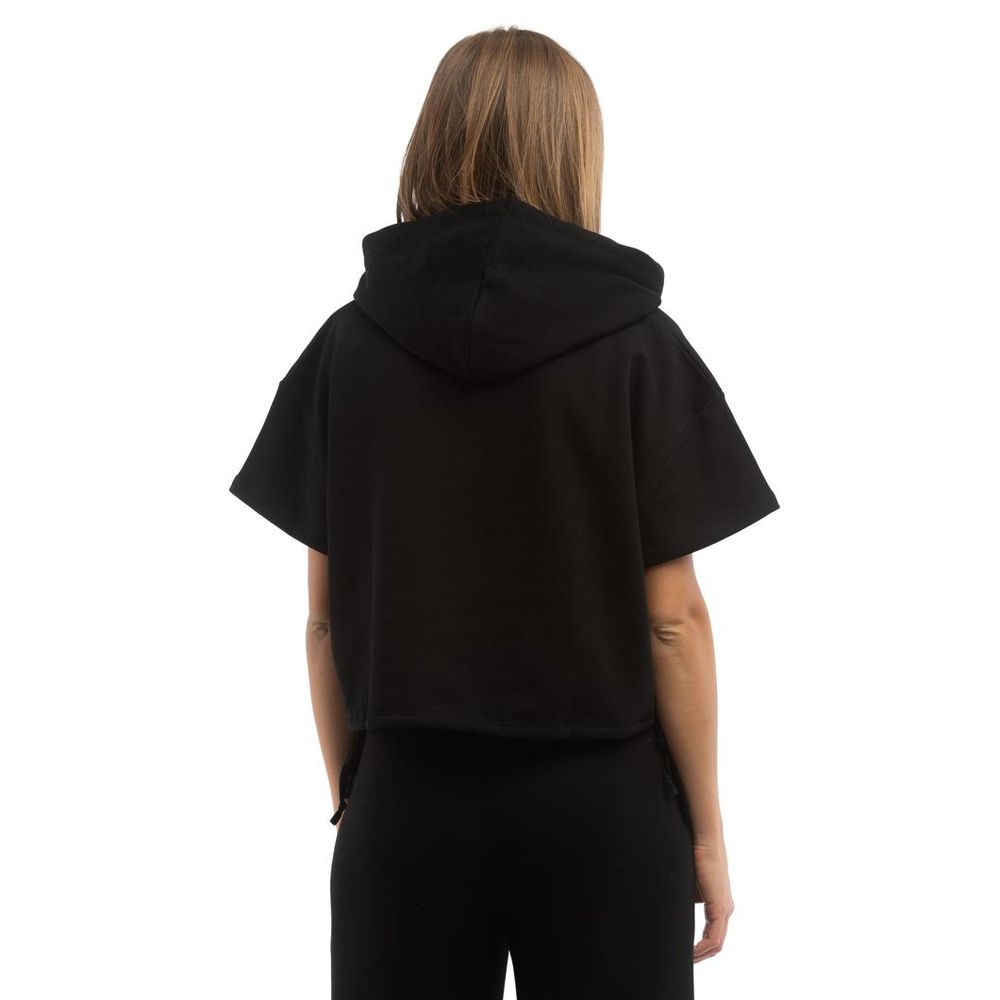 Felpa in cotone nero Moschino