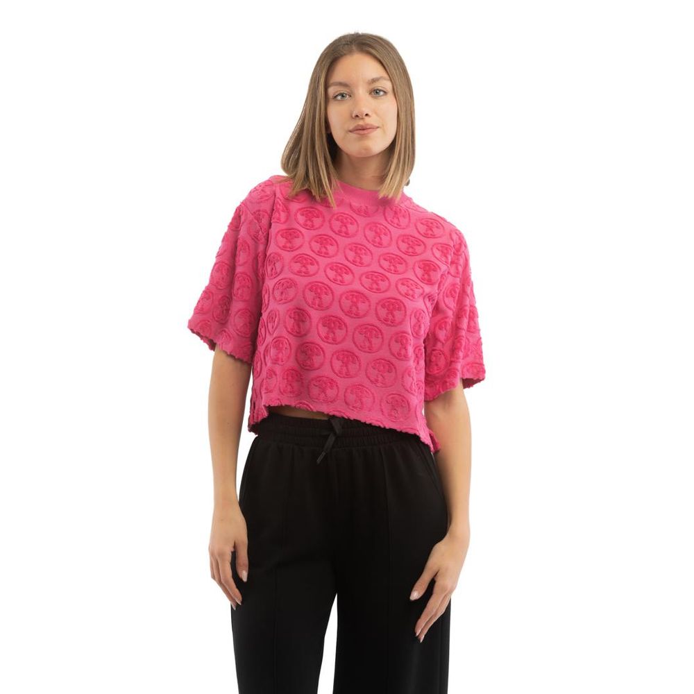 T-shirt Moschino Fucsia in Cotone