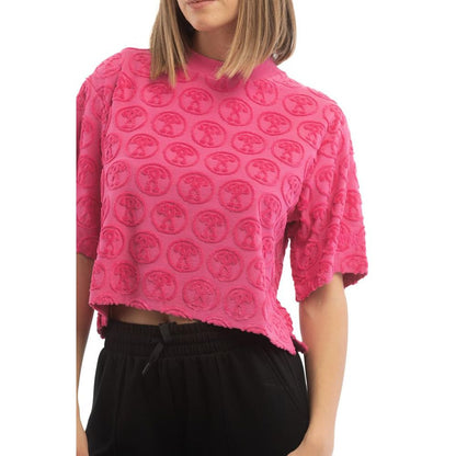 T-shirt Moschino Fucsia in Cotone