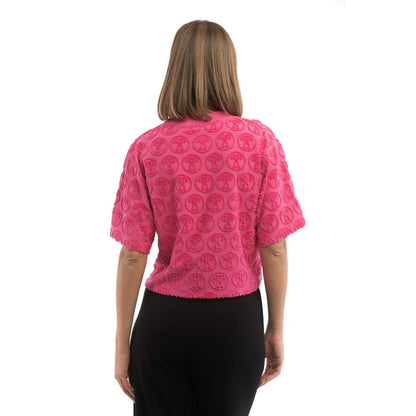 T-shirt Moschino Fucsia in Cotone