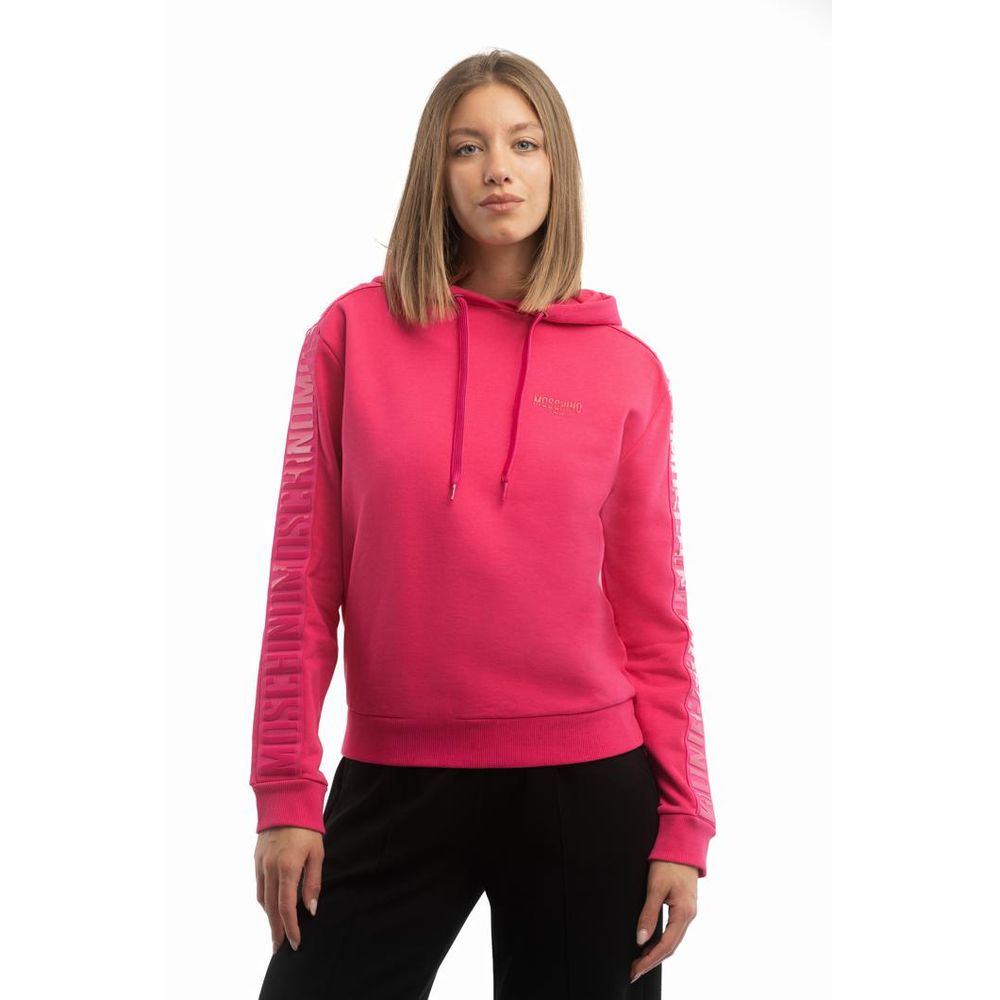 Moschino Felpa in cotone fucsia