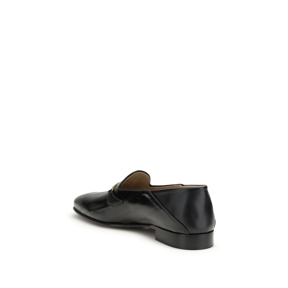 Mocassins à enfiler Valentino Garavani Bos Taurus en cuir de veau noir