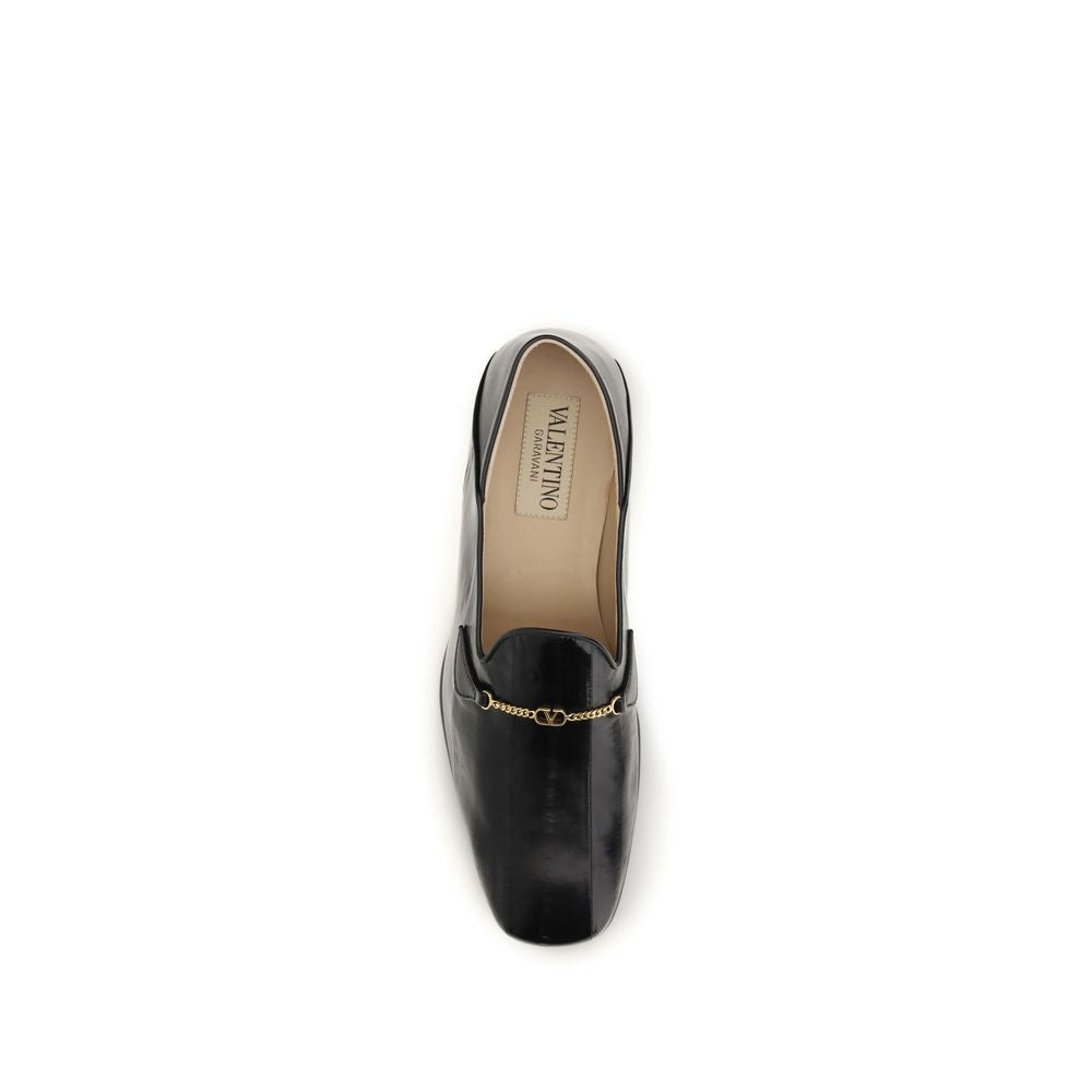 Mocassins à enfiler Valentino Garavani Bos Taurus en cuir de veau noir