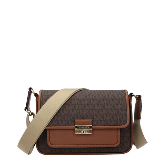 Borsa a tracolla Michael Kors in tessuto marrone