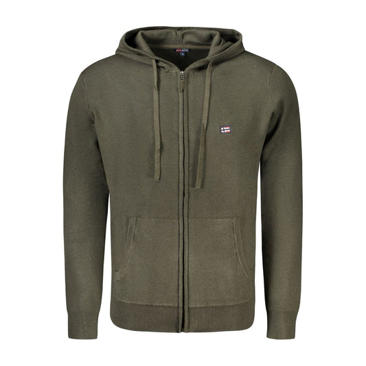 Norvegia 1963 Cardigan da uomo in poliammide verde