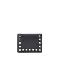 Valentino Garavani Black Calf Leather Bos Taurus Wallet