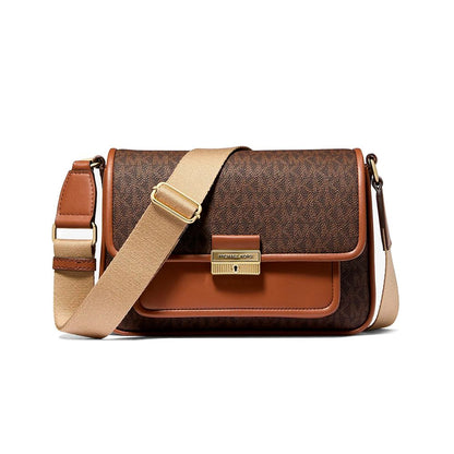 Borsa a tracolla Michael Kors in tela marrone
