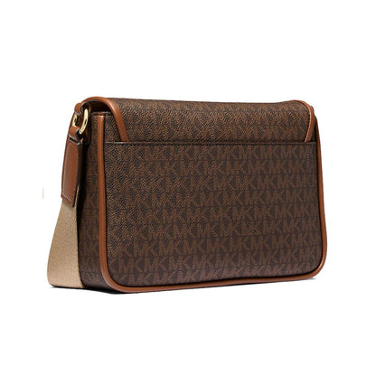 Borsa a tracolla Michael Kors in tela marrone