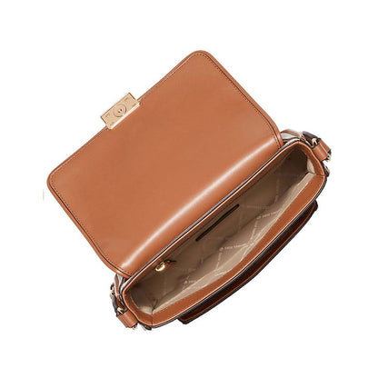 Borsa a tracolla Michael Kors in tela marrone