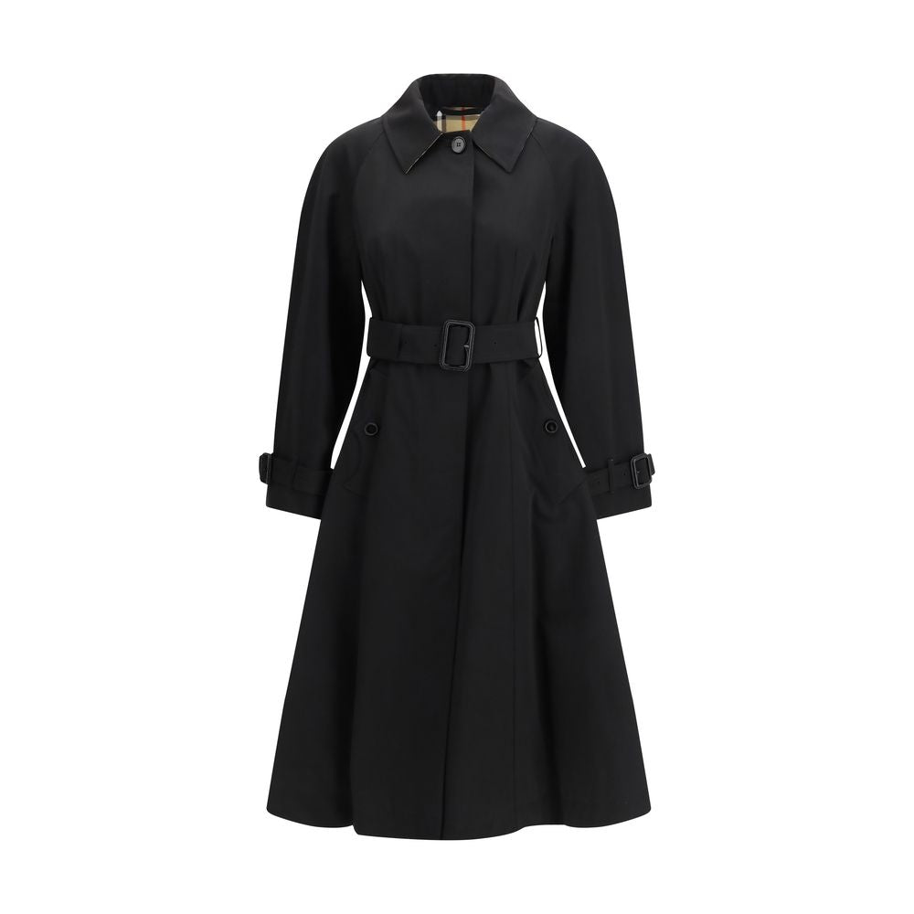 Trench in cotone nero Burberry