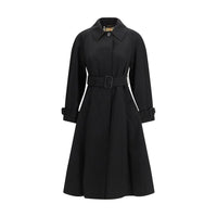 Trench in cotone nero Burberry