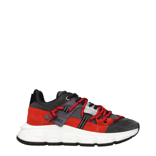 Sneakers Chunky Versace in Pelle Grigia