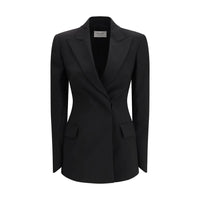 Blazer in lana in pile nero Max Mara