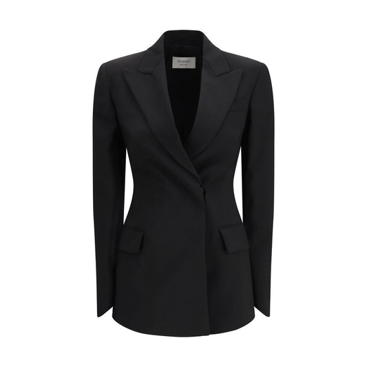 Blazer in lana in pile nero Max Mara
