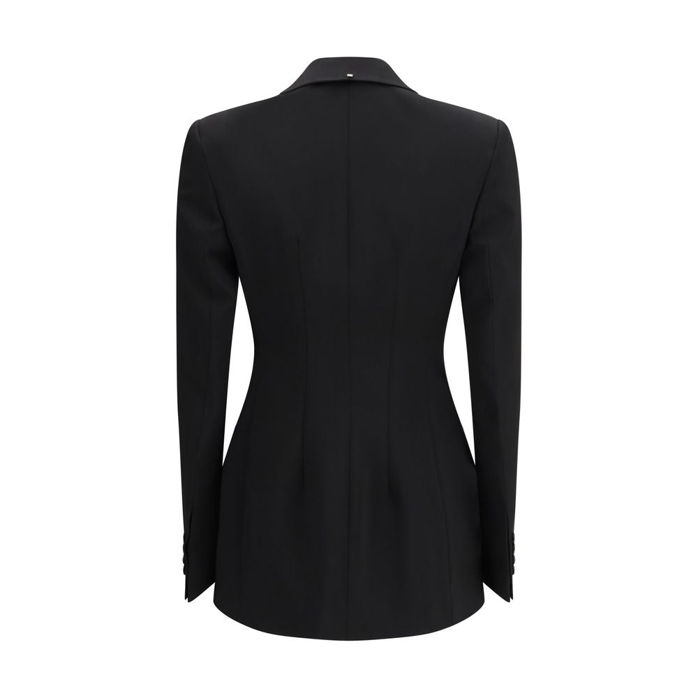Blazer in lana in pile nero Max Mara