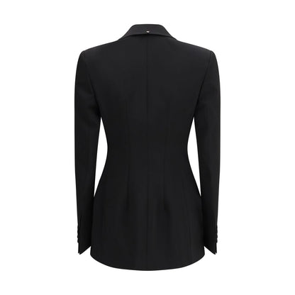 Blazer in lana in pile nero Max Mara
