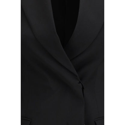 Blazer in lana in pile nero Max Mara