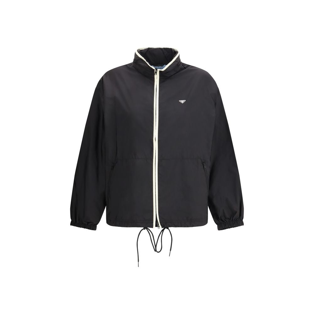 Veste Shell en Polyamide Noir Prada