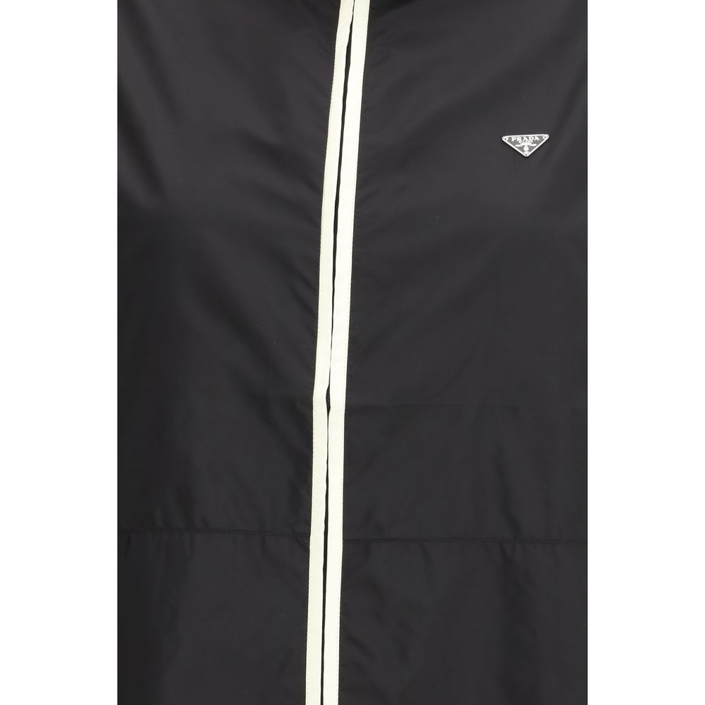 Veste Shell en Polyamide Noir Prada