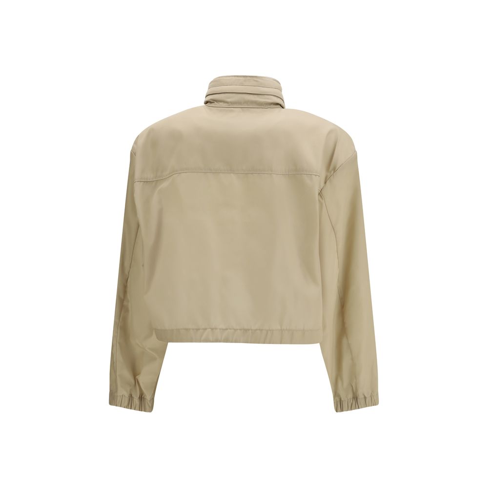 Veste Prada en coquille de polyamide recyclé beige