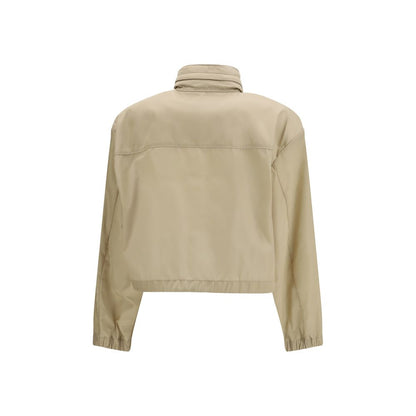 Veste Prada en coquille de polyamide recyclé beige