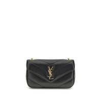 Borsa a tracolla Saint Laurent Ovis Aries in agnello nero