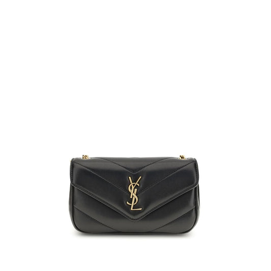 Borsa a tracolla Saint Laurent Ovis Aries in agnello nero