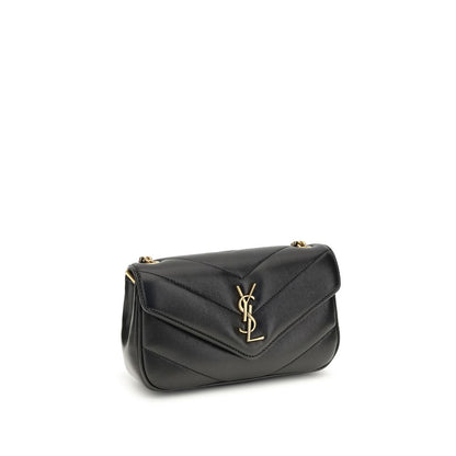 Borsa a tracolla Saint Laurent Ovis Aries in agnello nero