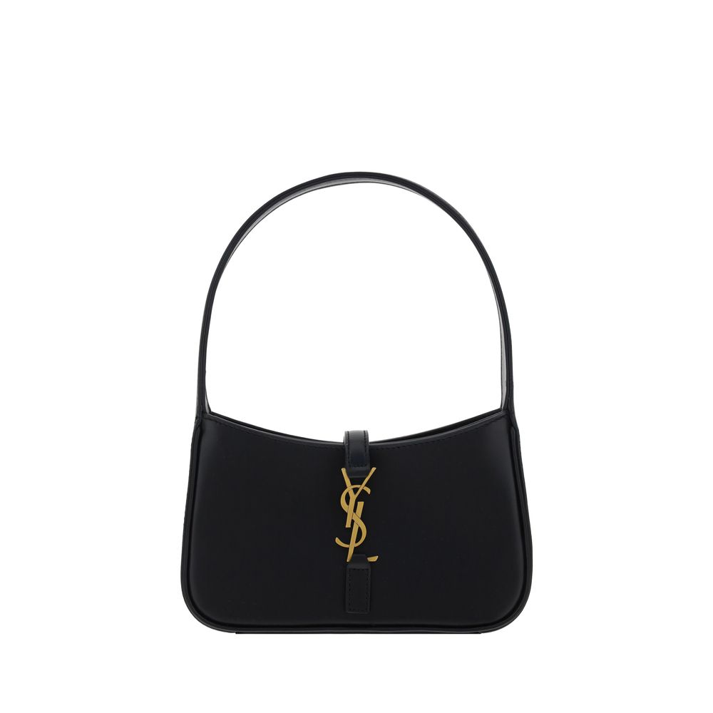 Sac bandoulière Saint Laurent en cuir de veau noir Bos Taurus