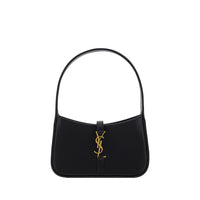 Sac bandoulière Saint Laurent en cuir de veau noir Bos Taurus