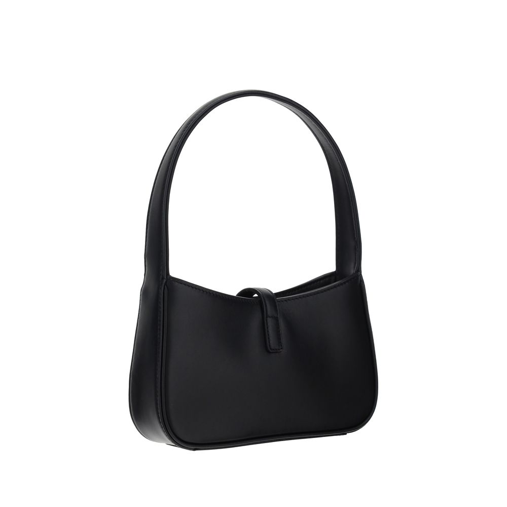 Sac bandoulière Saint Laurent en cuir de veau noir Bos Taurus