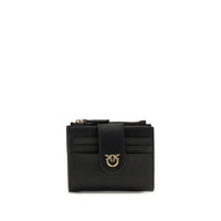 Portefeuille PINKO Bos Taurus en cuir de veau noir