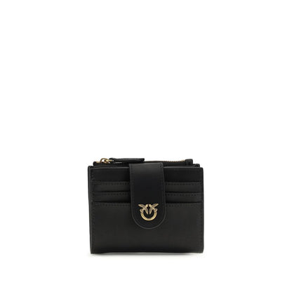 Portefeuille PINKO Bos Taurus en cuir de veau noir