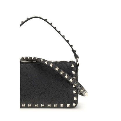 Sac bandoulière Valentino Garavani Bos Taurus en cuir de veau noir