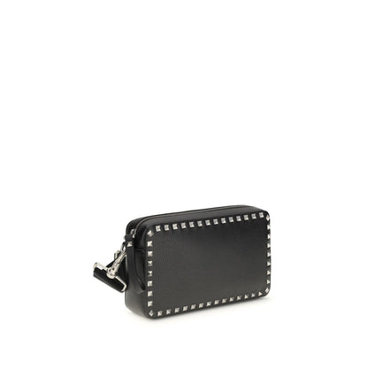 Sac bandoulière Valentino Garavani Bos Taurus en cuir de veau noir