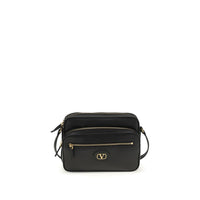 Sac bandoulière Valentino Garavani Bos Taurus en cuir de veau noir