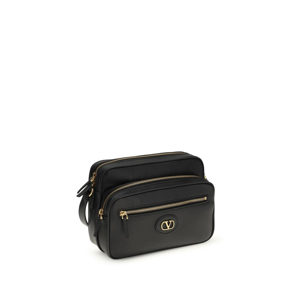 Sac bandoulière Valentino Garavani Bos Taurus en cuir de veau noir