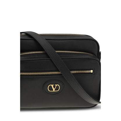 Sac bandoulière Valentino Garavani Bos Taurus en cuir de veau noir