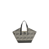 Sac porté épaule en polyamide noir Marni