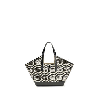 Sac porté épaule en polyamide noir Marni