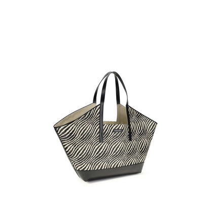 Sac porté épaule en polyamide noir Marni