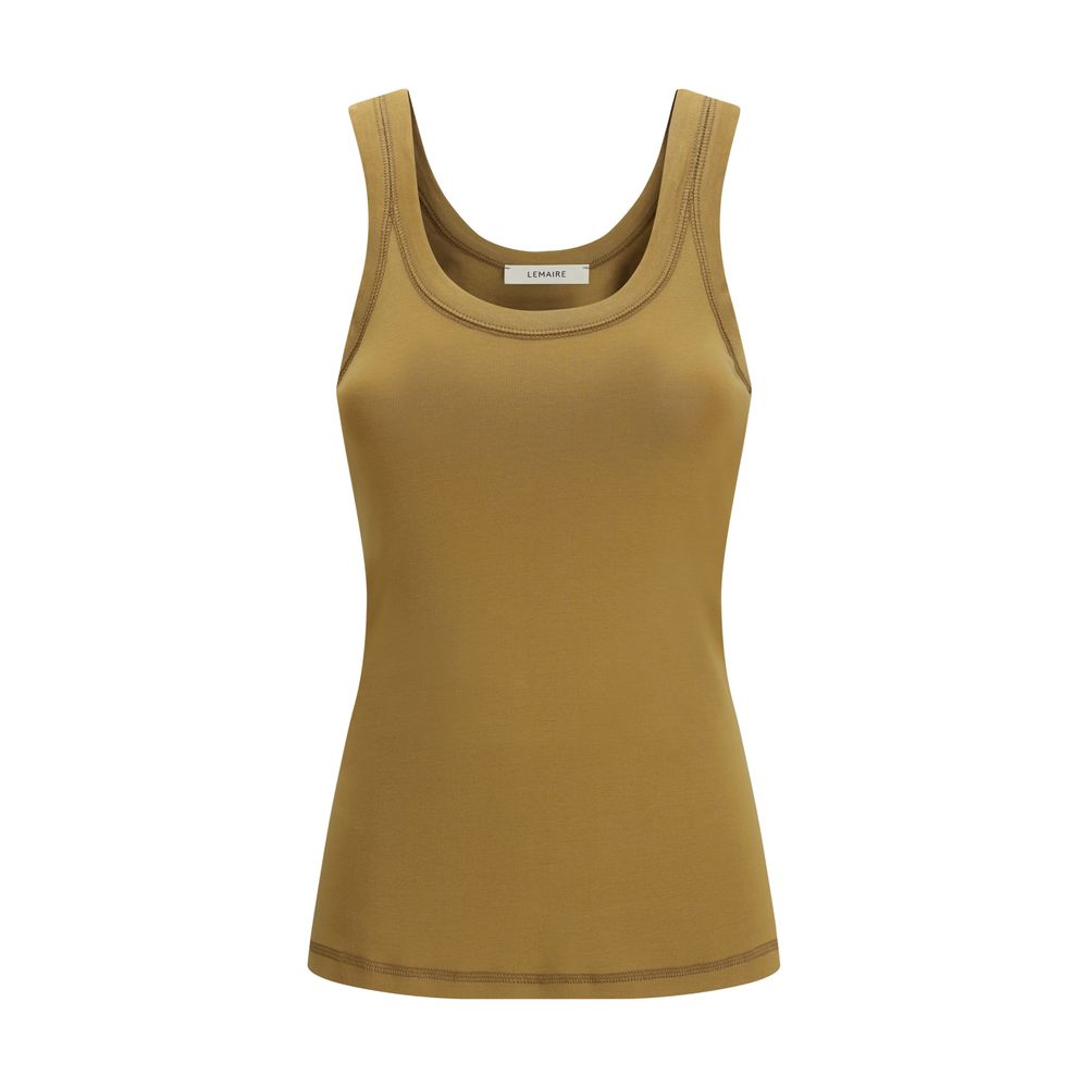 Canottiere Lemaire in cotone marrone