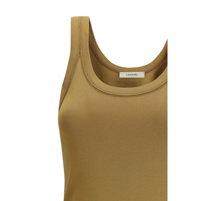 Canottiere Lemaire in cotone marrone