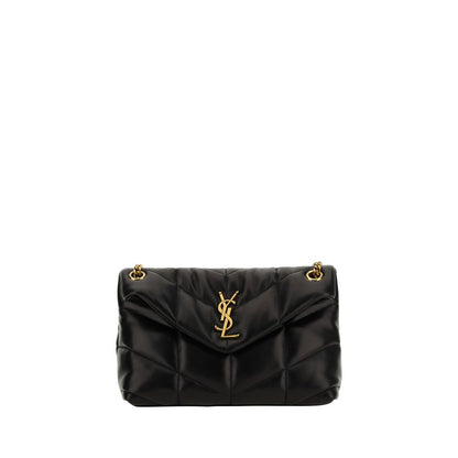 Borsa a tracolla Saint Laurent in pelle di agnello nera