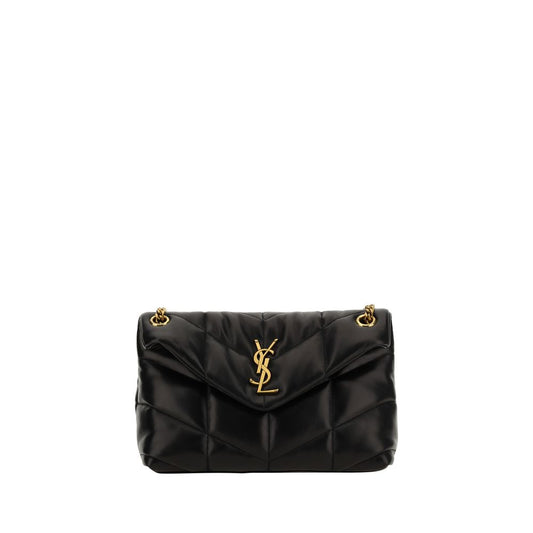 Borsa a tracolla Saint Laurent in pelle di agnello nera