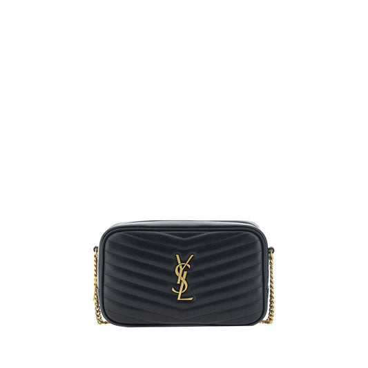 Borsa a tracolla Saint Laurent in pelle di vitello nera Bos Taurus